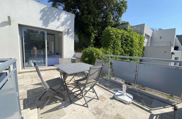 Maison vue mer proche plage, clim, calme, 4 pers, parking - Le Lavandou - FR-1-308-163