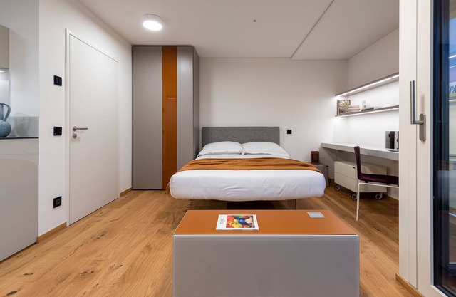 New high tech apartment complex Modern, simple and stylish