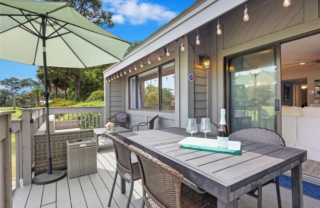 Renovated villa with fairway views, community pool & sundeck!