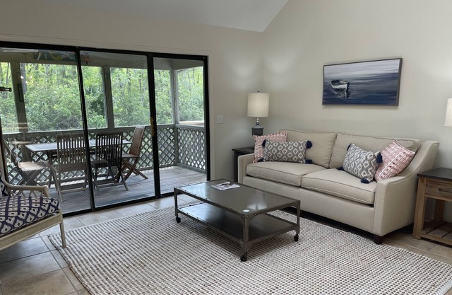 Sea Pines villa with views of the Lagoon & Landscape