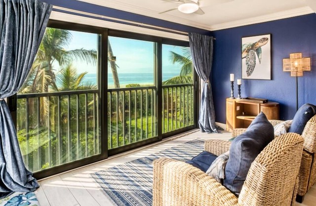 Watch the amazing sunset from your livingroom- directly across from the beach