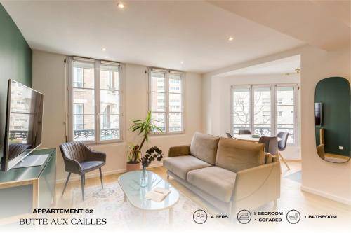 Butte-aux-Cailles Apartment | 45 m² Apartment ∙ 4 guests