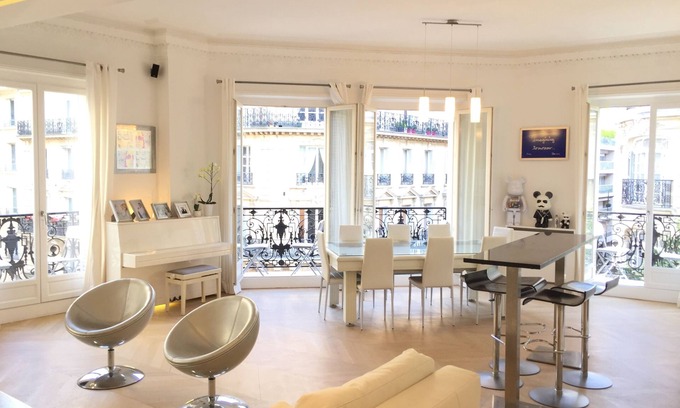 Porte-Dauphine Apartment | High Luxe Apartment 165 M2 Champs Elysees Trocadero Victor Hugo Air Conditioning
