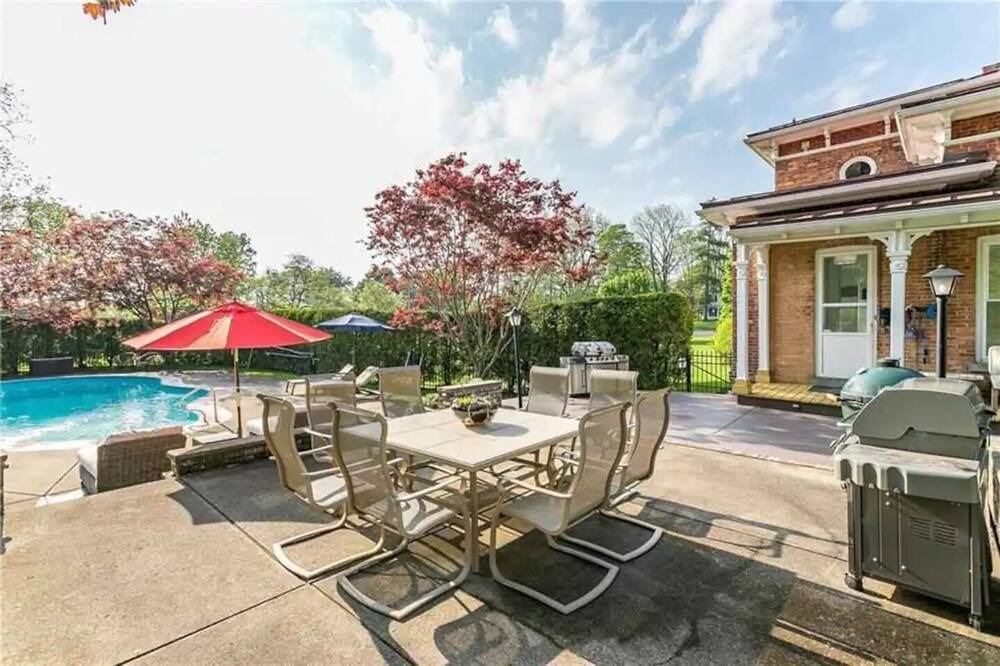 Penfield House | Sparkling Pool, 3 Lush Acres