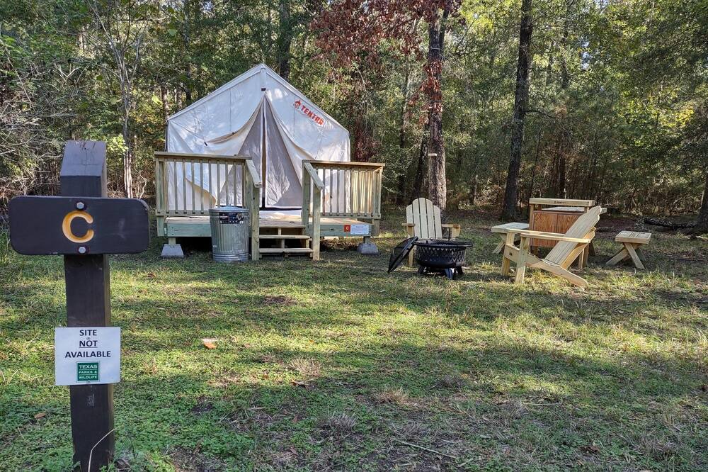 West Livingston RV Rental | Tentrr State Park Site - Texas Lake Livingston State Park - Site C - Single Camp