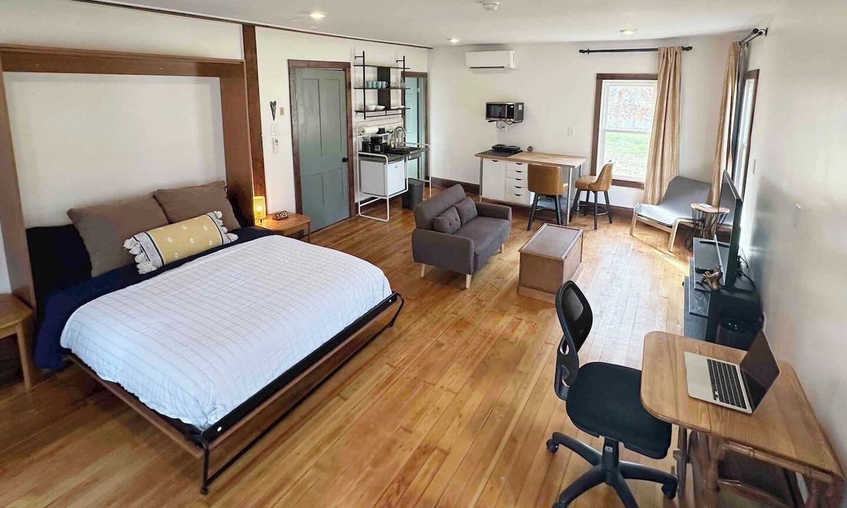 Trumansburg Apartment | Heart of the Village: Organic Black Walnut Studio