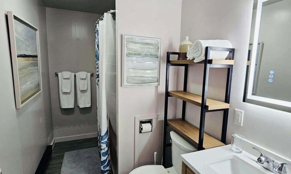 Wellsville Apartment | Modern 1-Bedroom Apartment with walkout deck