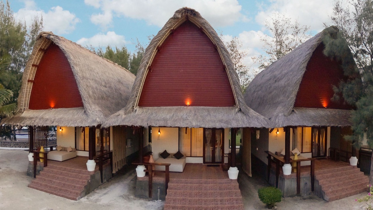 Photo of Buildings in Gili Trawangan