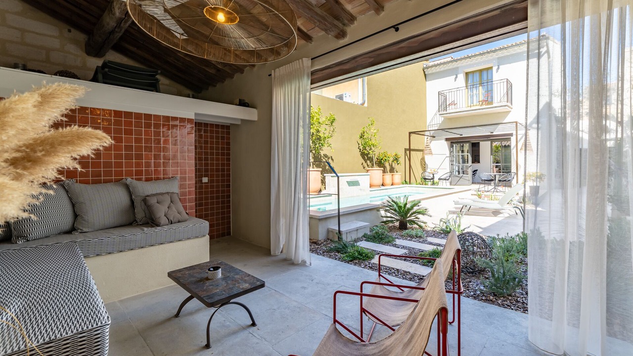 Photo of Patio Balcony in Aigues-Mortes Medieval City