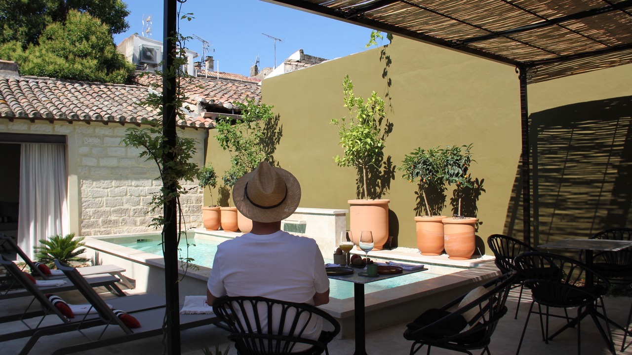 Photo of Patio Balcony in Aigues-Mortes Medieval City
