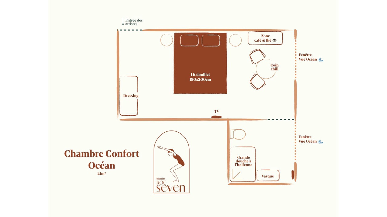 Photo of Bedroom in Biarritz City Centre