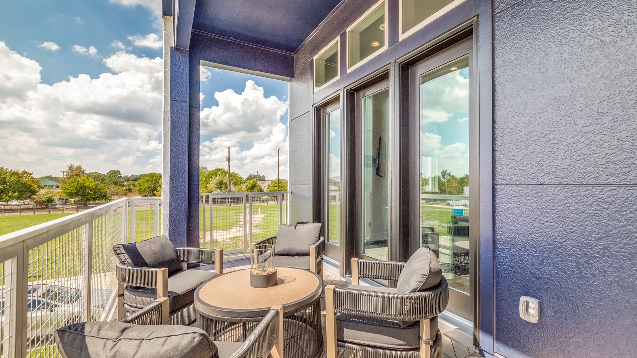 Photo of Patio Balcony in Spring Shadows