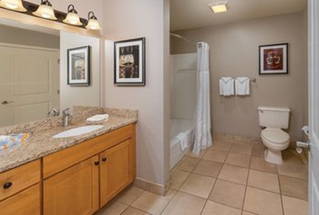 Photo of Bathroom in Downtown Leavenworth