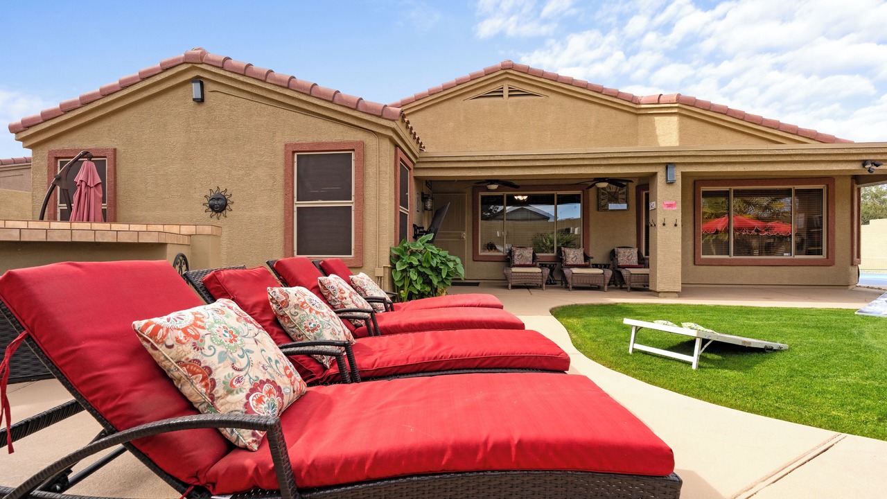Photo of Patio Balcony in Desert Sunset