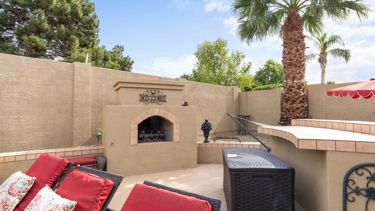 Photo of Patio Balcony in Desert Sunset