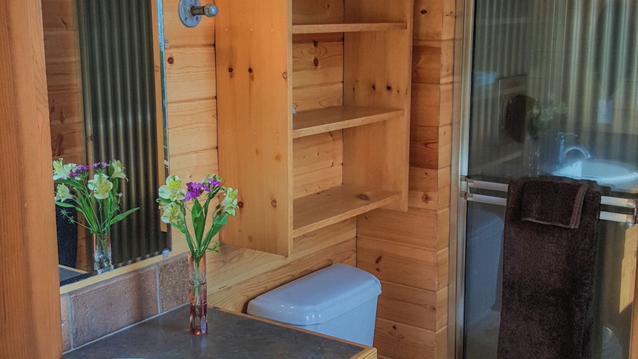 Photo of Bathroom in Happy Camp Hideaway