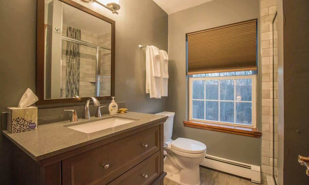Photo of Bathroom in Beach Lake