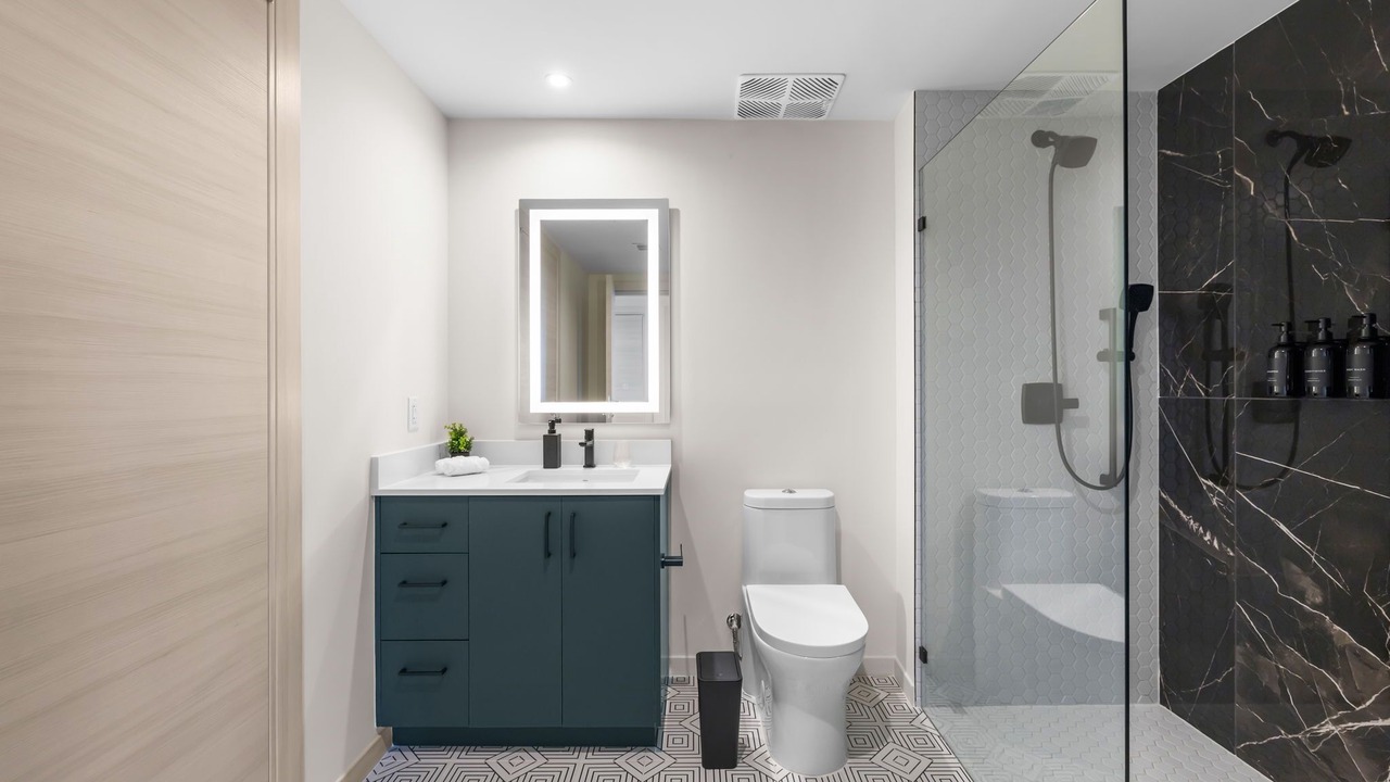 Photo of Bathroom in Industrial Section
