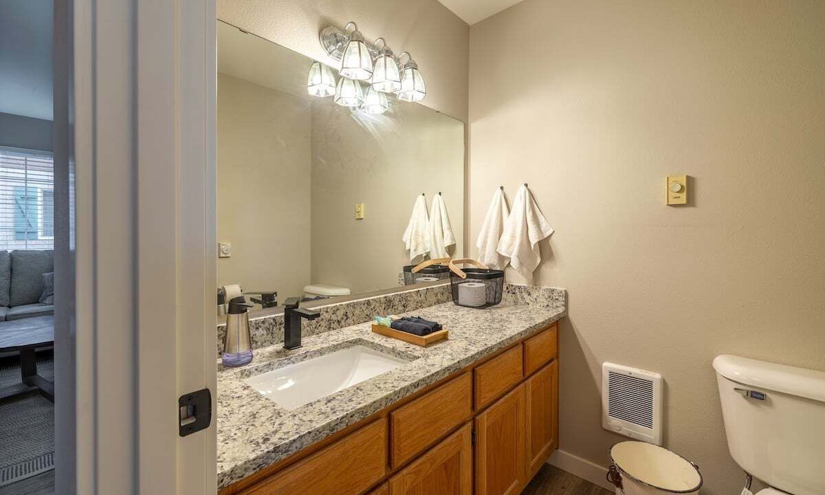 Photo of Bathroom in Downtown Leavenworth