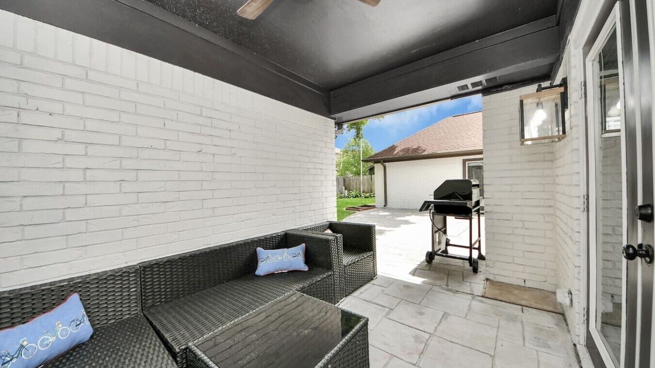 Photo of Patio Balcony in Spring Shadows