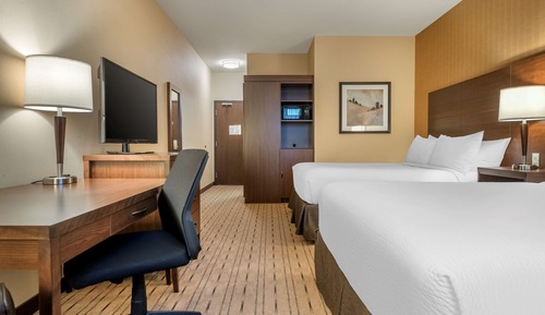 Standard Room, 2 Queen Beds, Non Smoking, Refrigerator & Microwave