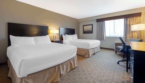 Standard Room, 2 Queen Beds, Non Smoking, Refrigerator & Microwave