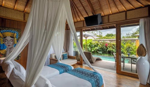 1 Bedroom Pool Villa with Garden View Twin and Daily Scheduled Activities