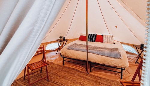 Tent, 1 King Bed, Shared Bathroom