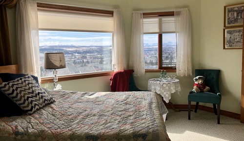 Basic Double Room, 1 Queen Bed, Ensuite, Mountain View