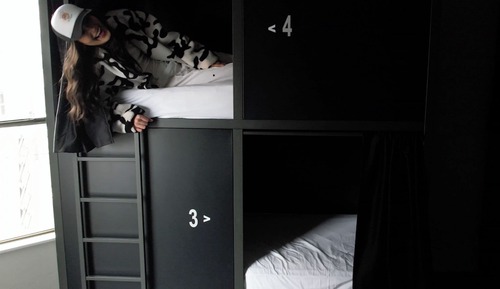 Economy Class Pod in 4 Bed Female Dorm