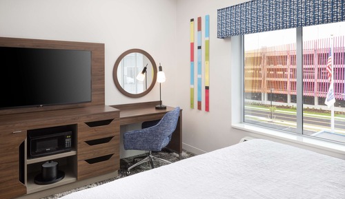 Room, Multiple Beds, Refrigerator & Microwave