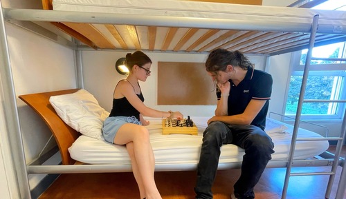 Family Room, Shared Bathroom