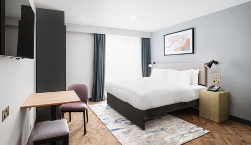 Studio Suite, 1 Queen Bed, Kitchen