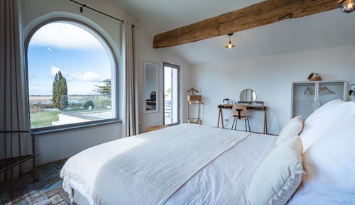 Superior Room, 1 King Bed, Terrace, Partial Lake View