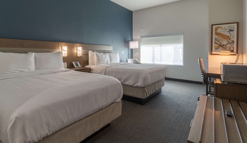 Standard Room, 2 Queen Beds, Non Smoking, Refrigerator & Microwave (Shower Only)