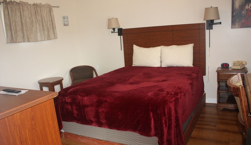 Standard single room, one queen bed