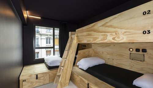 1 Lit dans une chambre partagée de 3 ou 4 personnes
