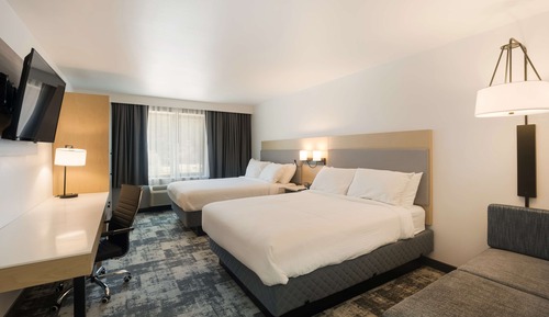 Standard Room, 2 Queen Beds, Non Smoking, Refrigerator & Microwave