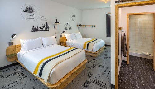 Double Room, 2 Queen Beds, Mobility Accessible (Main Street)