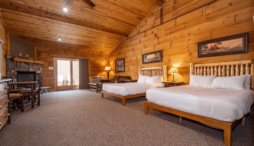 C43 - Comfort Cabin, 2 Queen Beds, Pet Friendly, Mountainside (Stand alone cabin)