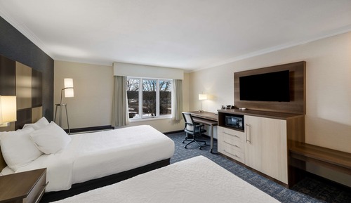 Standard Room, 2 Double Beds, Non Smoking, Refrigerator & Microwave