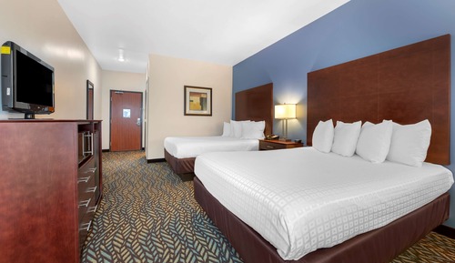 Standard Room, 2 Queen Beds, Non Smoking, Refrigerator & Microwave