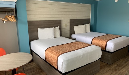 Double Room, 2 Double Beds, Kitchenette