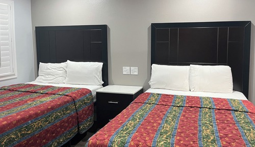 Standard Room, 2 Double Beds, Non Smoking, Refrigerator & Microwave