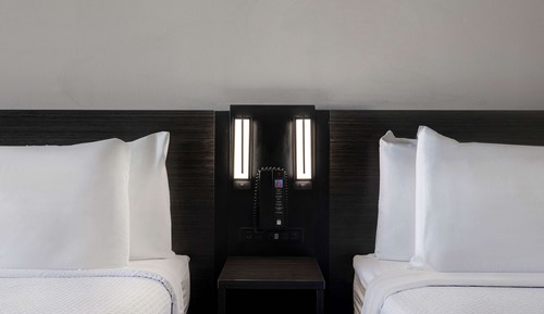 Standard Room, 2 Double Beds, Smoking, Refrigerator & Microwave