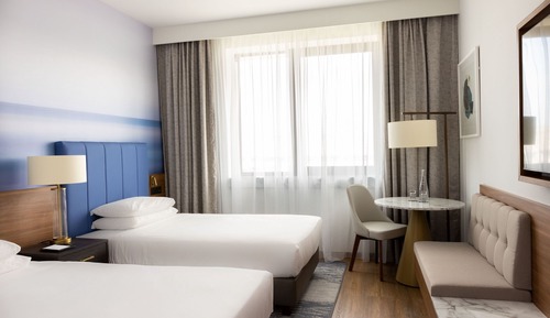 Deluxe Room, 2 Twin Beds, Sea View