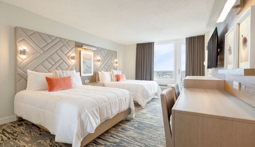 Standard Room, 2 Double Beds, City View