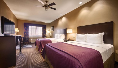 Standard Room, 2 Queen Beds, Non Smoking, Refrigerator & Microwave