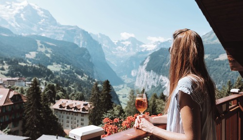 Panoramic Double Room, Balcony, Mountain View