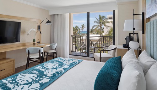 Room, 1 King Bed, Partial Ocean View